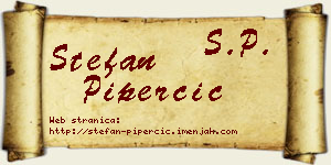 Stefan Piperčić vizit kartica